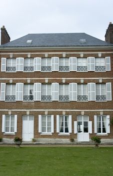 Classical Brick Residence In France Stock Photography
