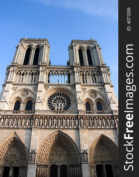 Notre Dame church, monument from paris