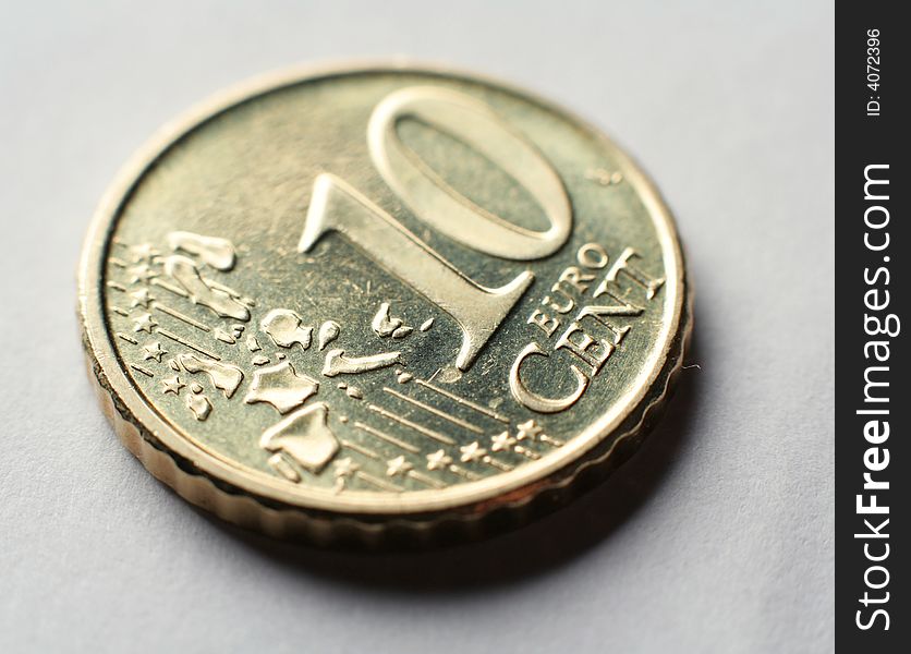 Coin macro 10 euro cent