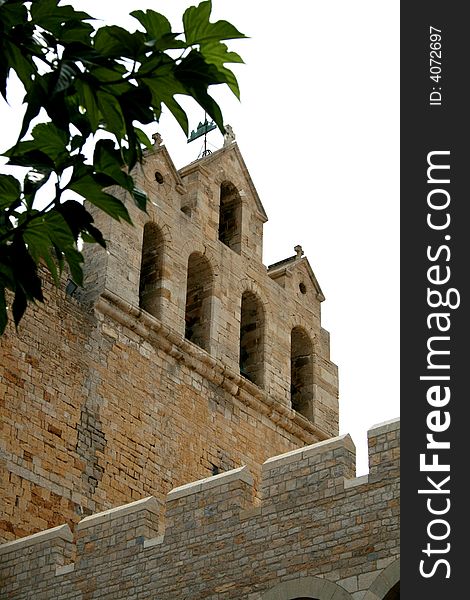 Church in saintes- Maries de la mere in france. Church in saintes- Maries de la mere in france