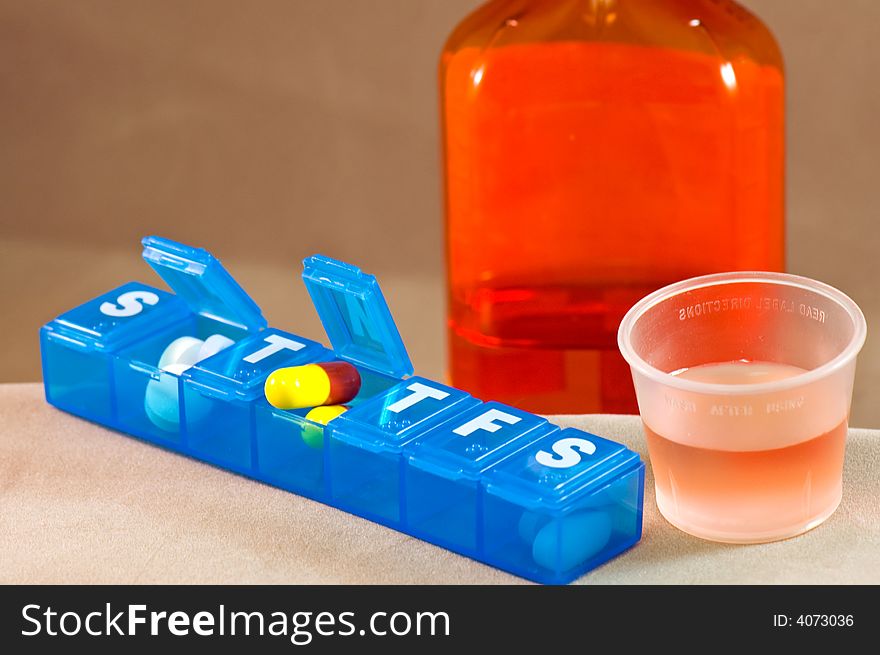 Liquid medication and pills