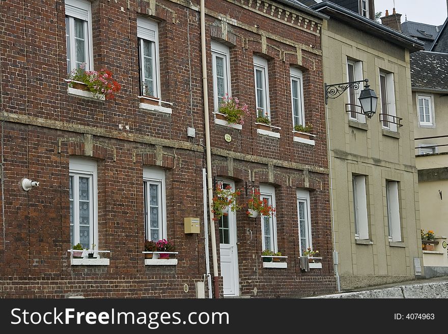 Classical style French brick residences. Classical style French brick residences