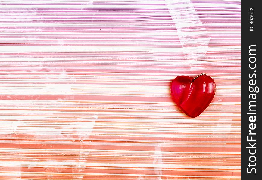 Valentine heart on the colorful background