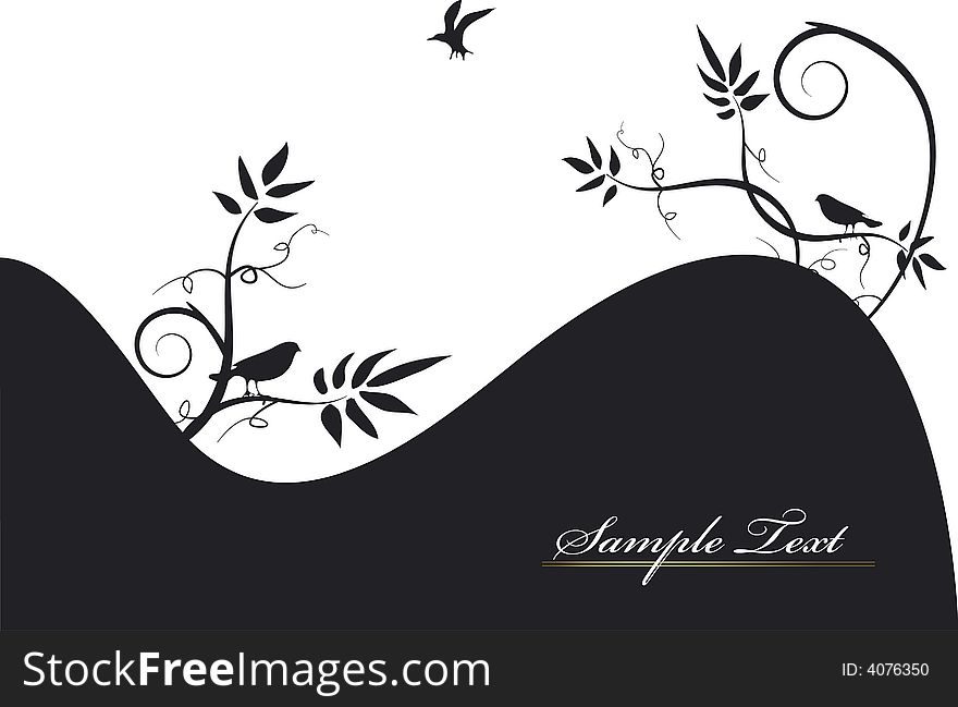 Floral ornament background-  design