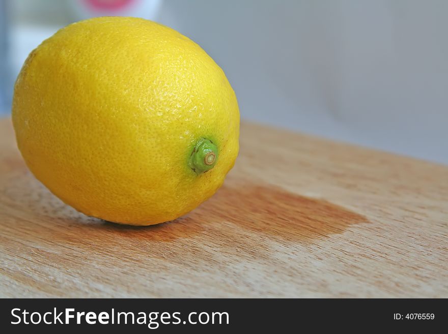 Single lemon full of vitamins. Single lemon full of vitamins