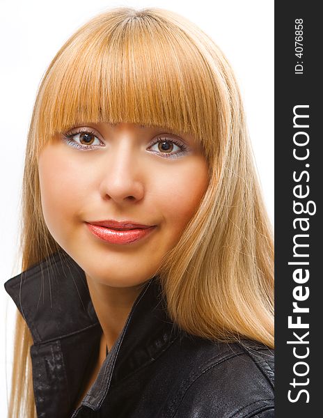 Portrait beauty blonde woman