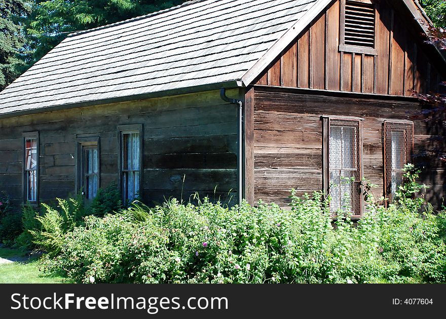 Hidden antique cabin and barn restored along with the surrounding garden