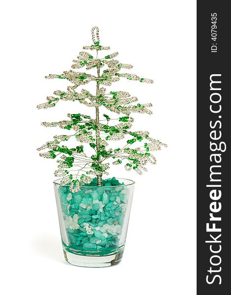Small decorative tree, isolated on white background