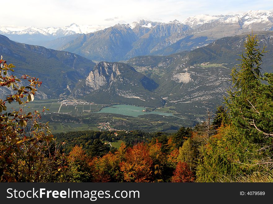 Lake in the Dolomiti di Brenta valley. Lake in the Dolomiti di Brenta valley