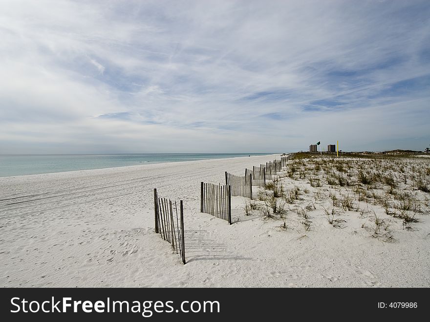 Panorama of White Sand Beach