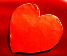 Red Love Heart Stock Photography