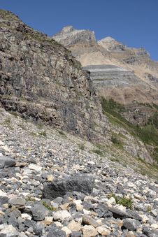 Plain Of Six Glaciers Trail Royalty Free Stock Photography