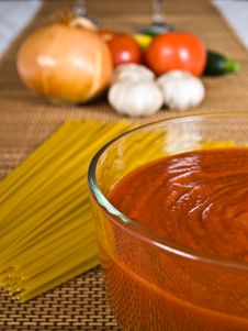 Spaghetti Sauce & Ingredients Stock Images Spaghetti Sauce & Ingredients Stock Images