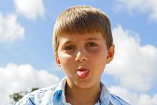 Sticking Out A Tongue Stock Image Sticking Out A Tongue Stock Image