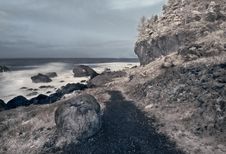 Northern California Coast In Infrared Stock Images Northern California Coast In Infrared Stock Images