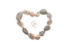 Heart Made Of Pebble Royalty Free Stock Images Heart Made Of Pebble Royalty Free Stock Images