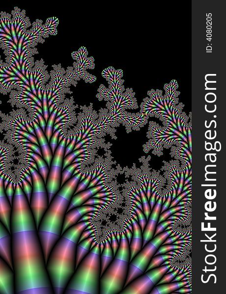 Circus Flea Fractal generated background image