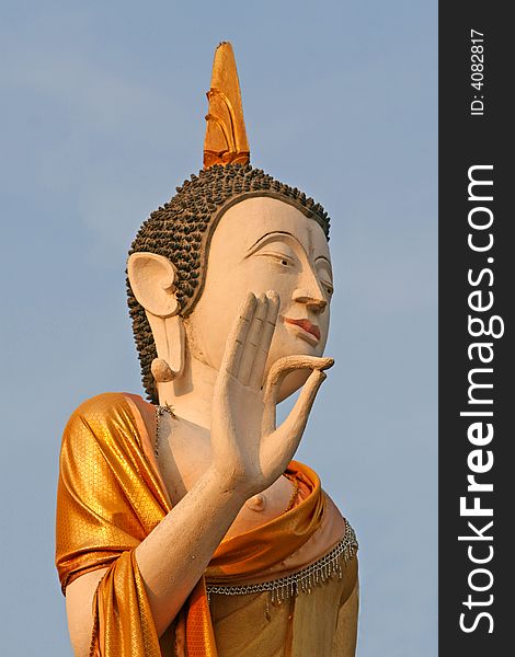 Close up of a buddhist statue in Bangkok, Thailand. Close up of a buddhist statue in Bangkok, Thailand