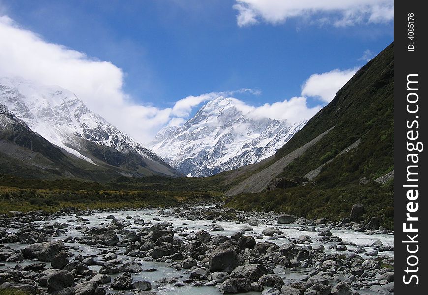 Mount Cook NP on the Southern Island of New Zealand