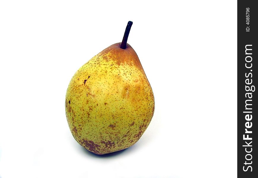 A yellow pear
