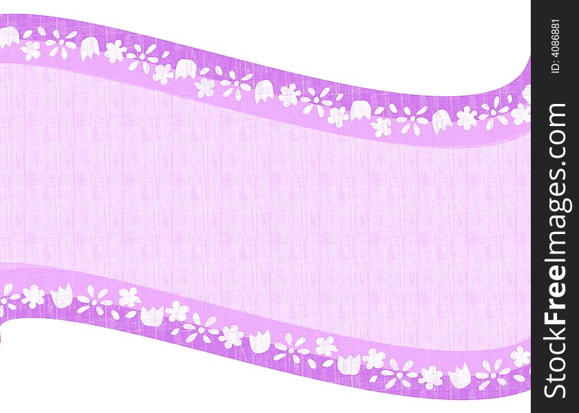 Light Purple Flower Swoosh Background