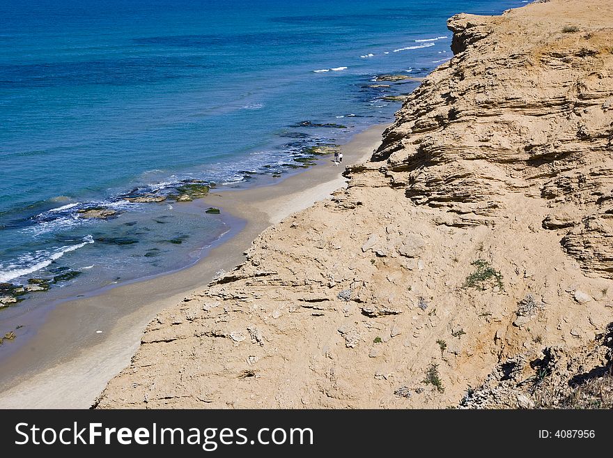 Cliff Over The Coast