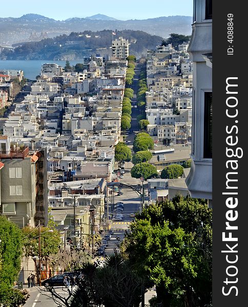 San Francisco From Lombard Street