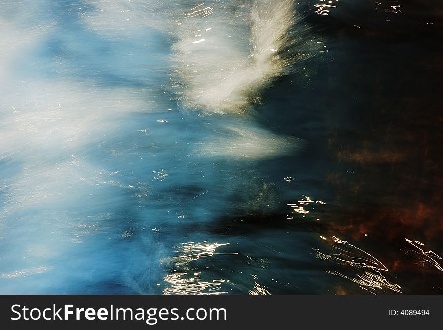 Abstract background: blur effect of water rush. Abstract background: blur effect of water rush