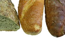 French Bread And Rye Bread Stock Photos