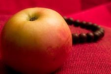 Apple Fruit Prayer Beads Royalty Free Stock Photos
