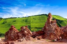 Beautiful Meadow And Stone Quarry 2 Royalty Free Stock Photos Beautiful Meadow And Stone Quarry 2 Royalty Free Stock Photos