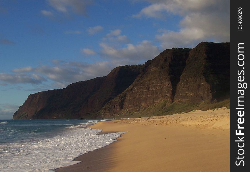 A beach on the island of kauai, Hawaii. A beach on the island of kauai, Hawaii