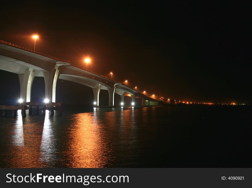 Memorial bridge in Clearwater Florida. Memorial bridge in Clearwater Florida