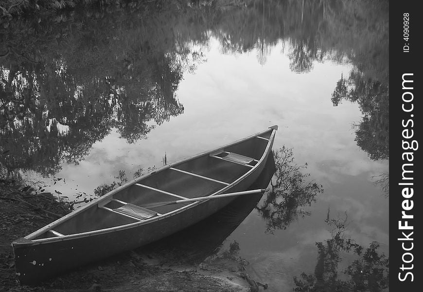 Canoe on the bayou