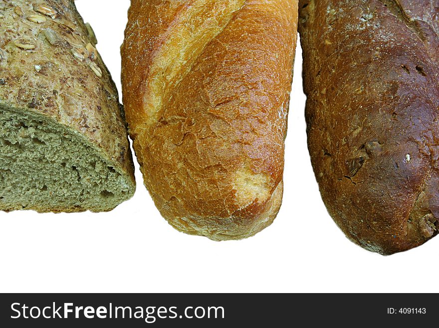 French bread and rye bread