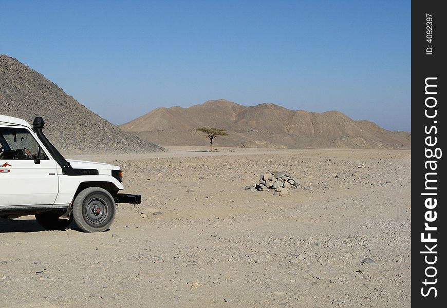 Desert And Car
