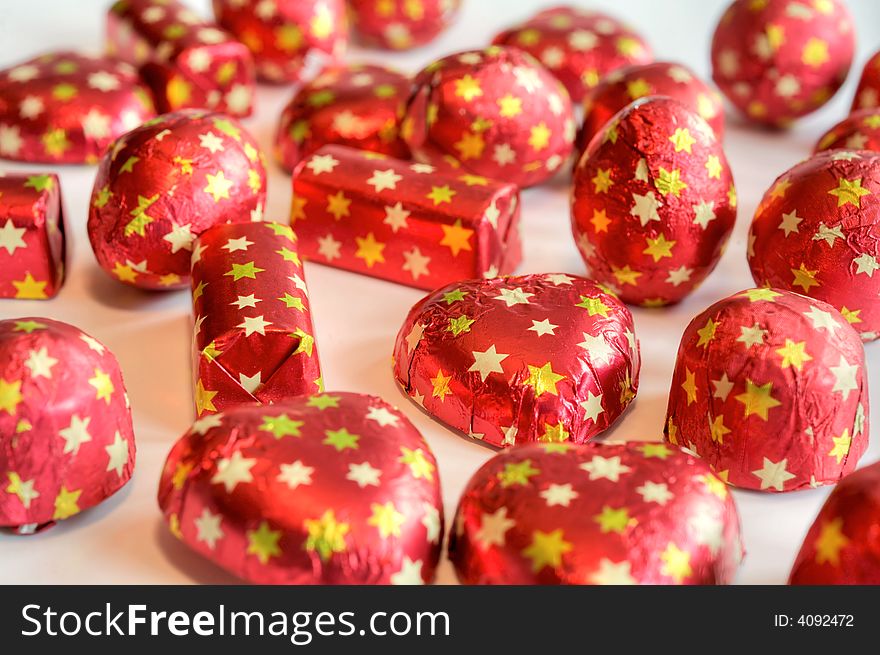 An image of sweetmeats on neutral background. An image of sweetmeats on neutral background