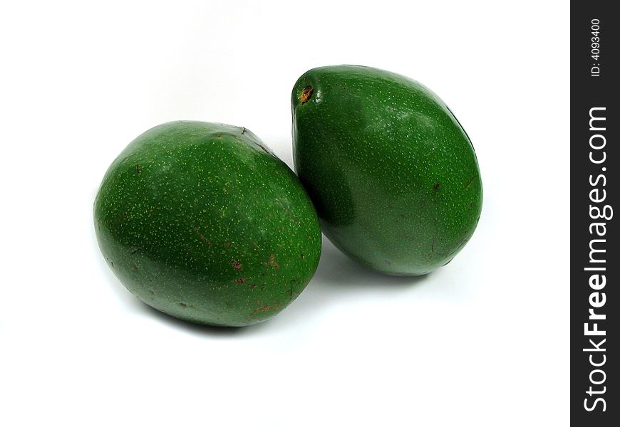 Two whole ripe avocados. Two whole ripe avocados