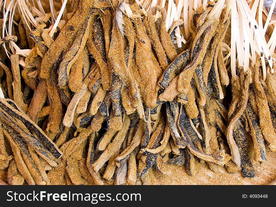 Dried asian food