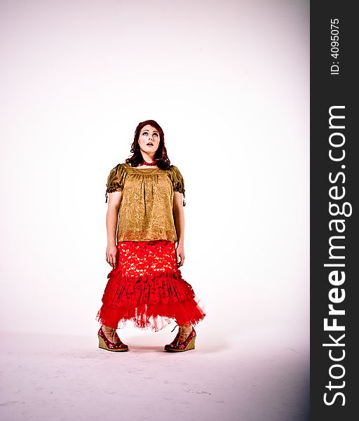 A young model shot in the studio.