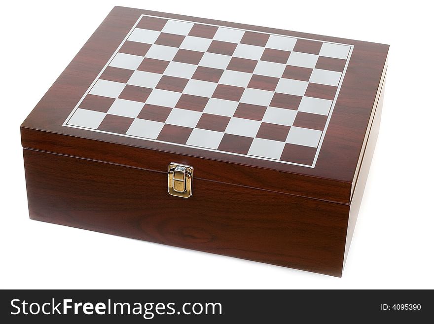 Isolated image of chess box on white background