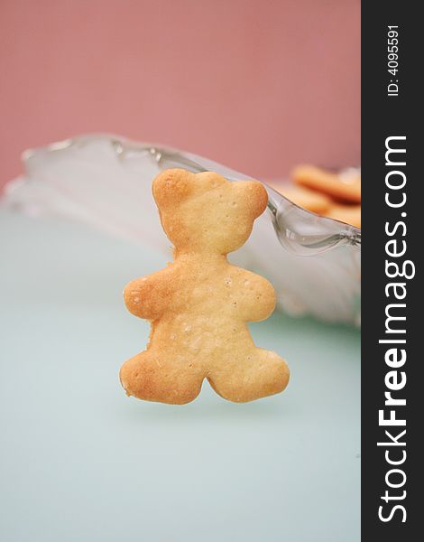 Cookies in the form of a little bear. Cookies in the form of a little bear