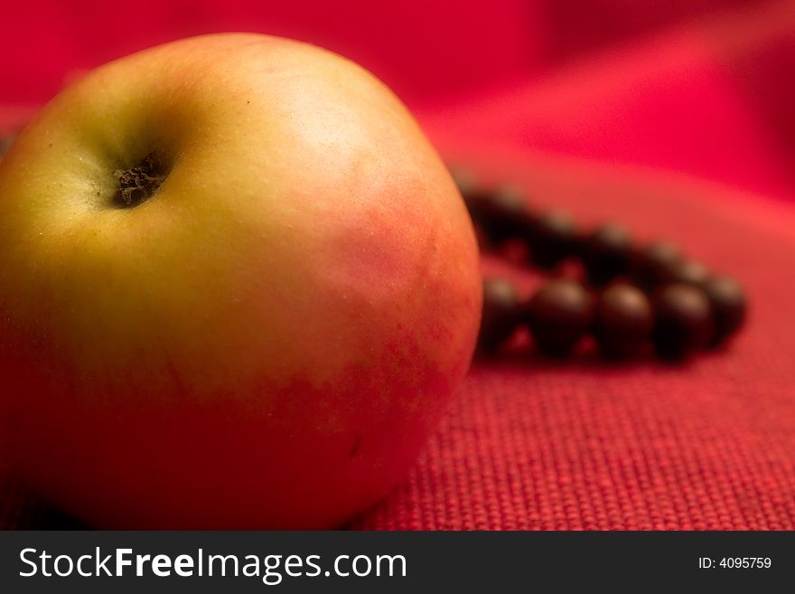 Apple fruit prayer beads
