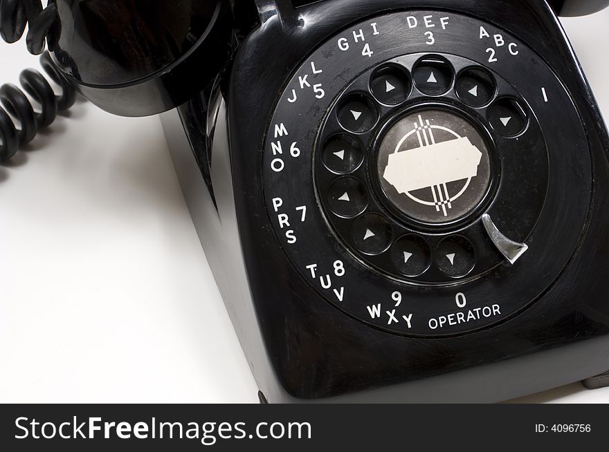 Vintage Black Desk Phone