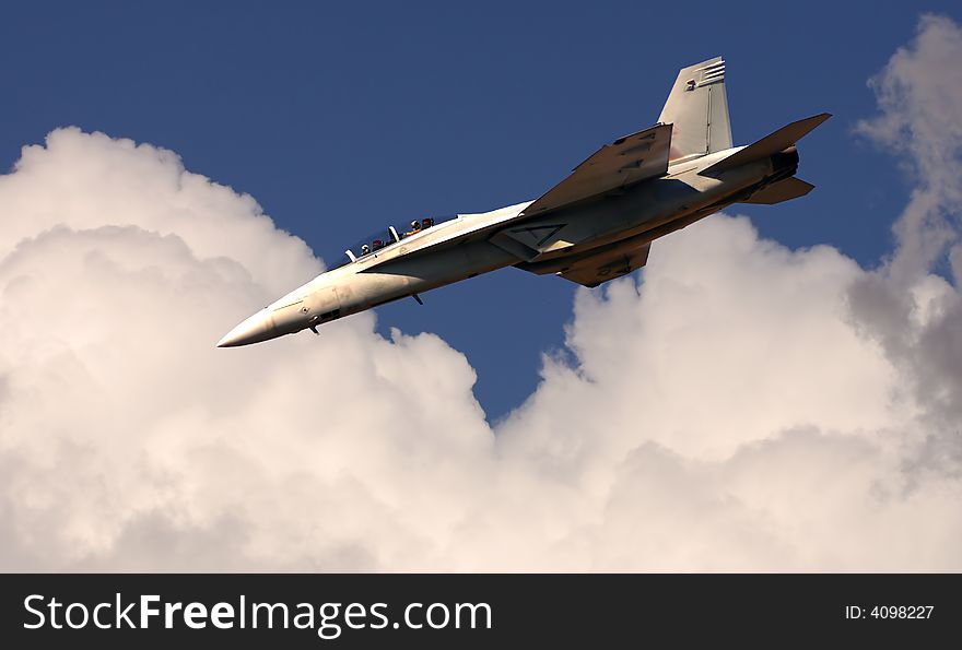 Great Image of a F-18 Navy Fighting jet. Great Image of a F-18 Navy Fighting jet