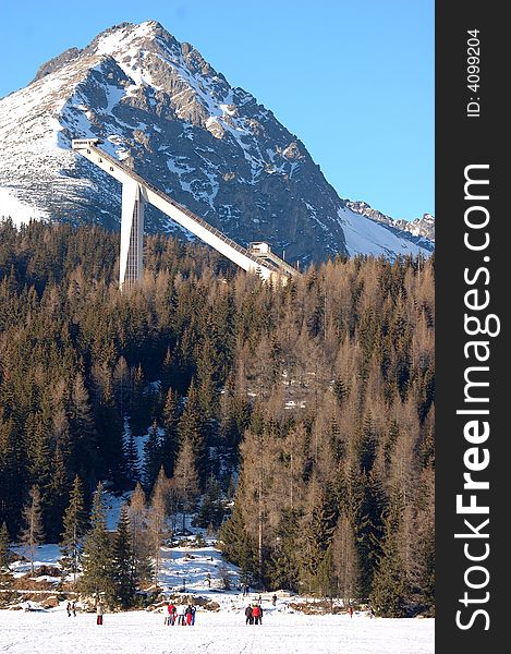 Mountain. Ski areal Strbske pleso /Slovak republic/. Mountain. Ski areal Strbske pleso /Slovak republic/