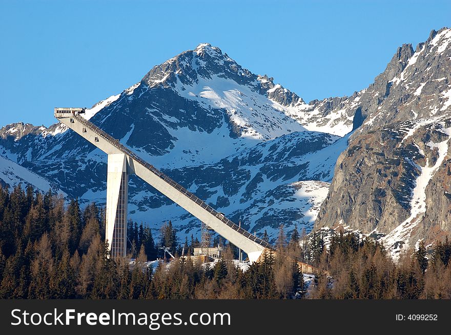 Mountain. Ski areal Strbske pleso /Slovak republic/. Mountain. Ski areal Strbske pleso /Slovak republic/