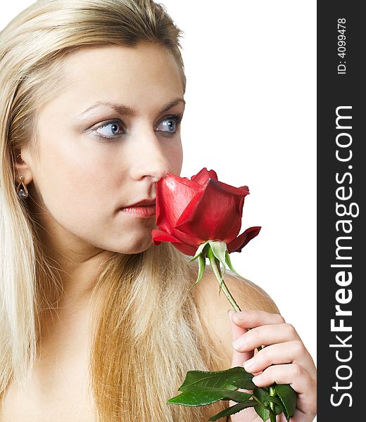 Girl With Rose