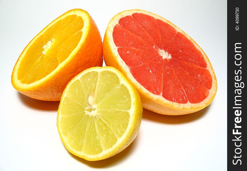 Lemon, Grapefruit And Orange