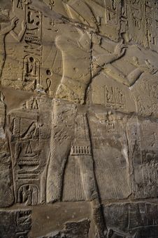 Fresco In Karnak Temple Royalty Free Stock Photo Fresco In Karnak Temple Royalty Free Stock Photo